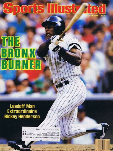 ORIGINAL Vintage July 28 1986 Sports Illustrated Rickey Henderson Yankees