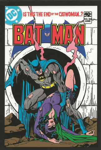 Batman #324 1980 4x5" Cover Postcard 2010 DC Comics Catwoman