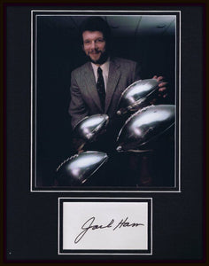 Jack Ham Signed Framed 11x14 Photo Display Steelers w/ Super Bowl Trophies