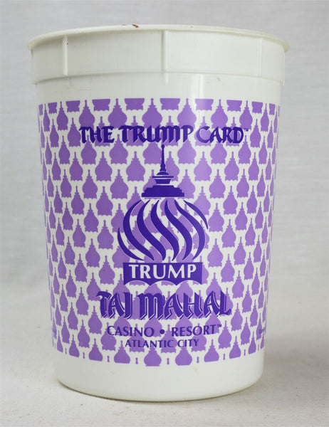 Lot of (2) VINTAGE Trump Taj Mahal Casino Coin Cup Atlantic City NJ