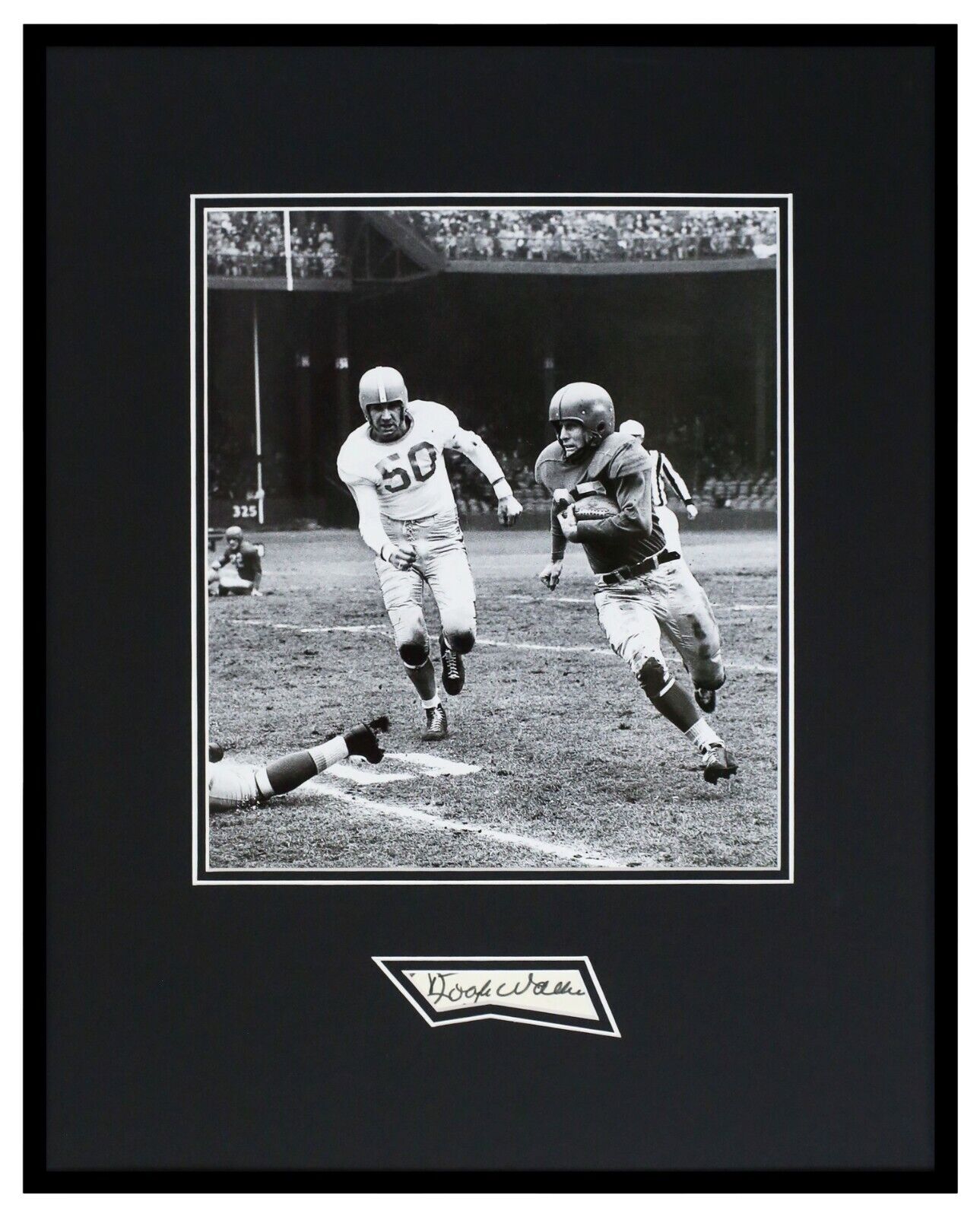 Doak Walker Signed Framed 16x20 Photo Display JSA Lions SMU