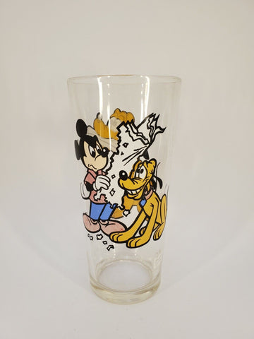 ORIGINAL Vintage 1978 Pepsi Disney Mickey Mouse + Pluto Drinking Glass