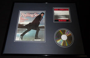 Bruce Springsteen 16x20 Framed Rolling Stone Cover & Nebraska CD Display