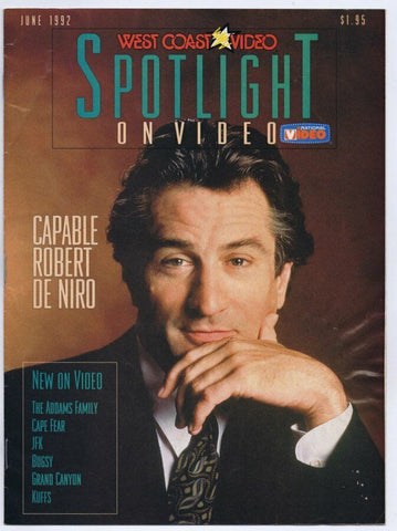 ORIGINAL Vintage 1991 West Coast Video Spotlight Magazine Robert De Niro