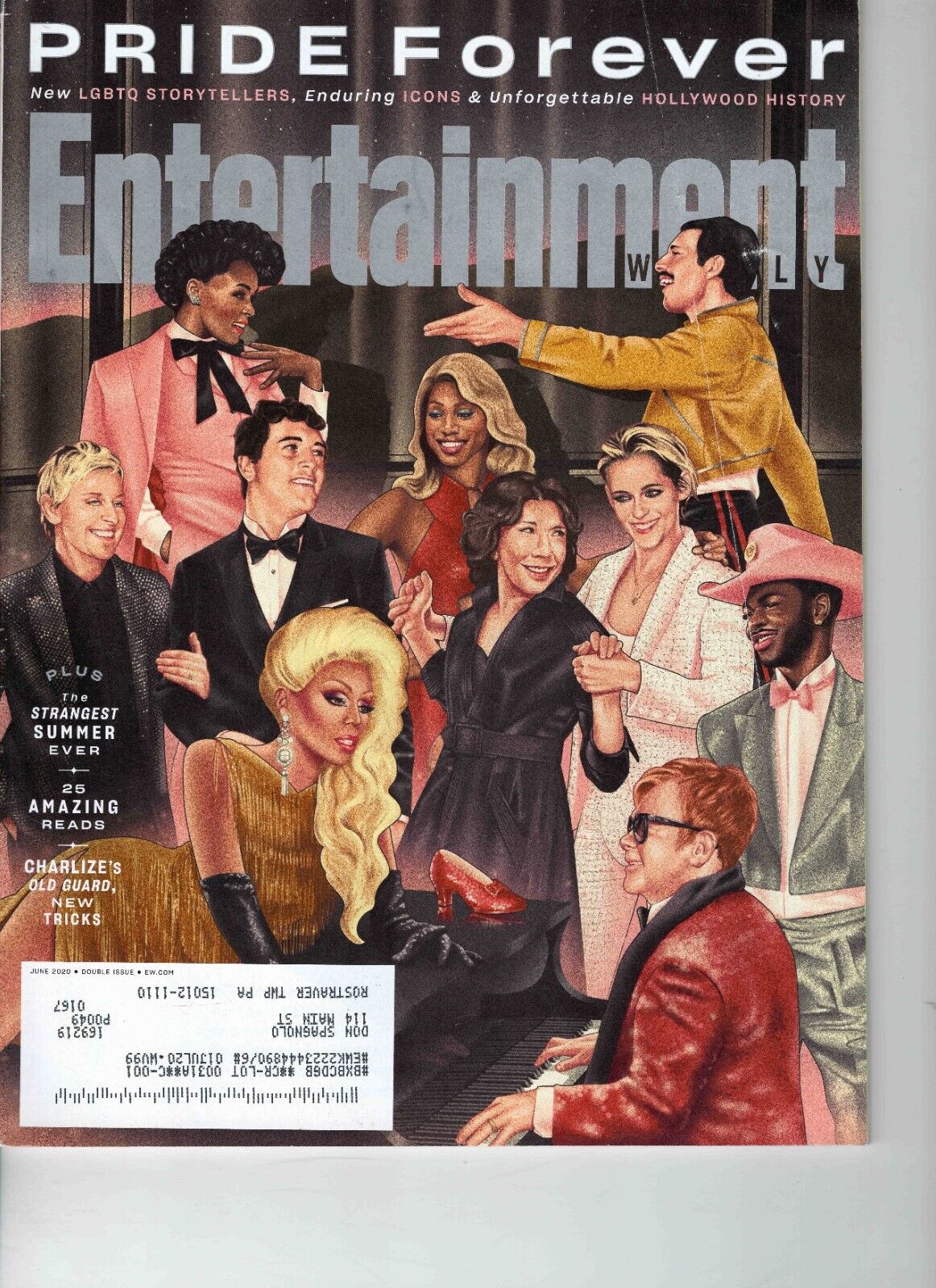 VINTAGE June 2020 Entertainment Weekly Rupaul Elton John Lil Nas X Ellen