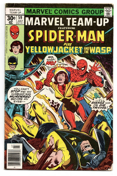 Marvel Team Up #59 VINTAGE 1977 Marvel Comics Spider-Man Yellowjacket Wasp