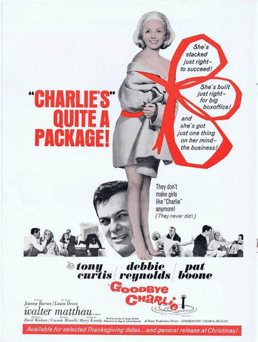 Goodbye Charlie 1964 ORIGINAL Vintage 9x12 Industry Ad Debbie Reynolds   