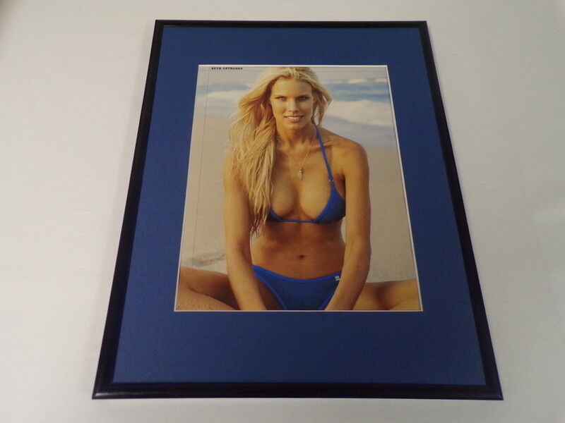 Beth Ostrosky Stern 2005 Framed 11x14 Blue Bikini Photo Display