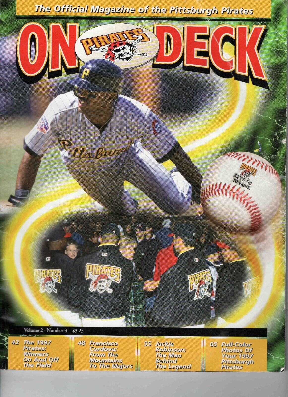 VINTAGE 1997 Pittsburgh Pirates On Deck Magazine Tony Womack