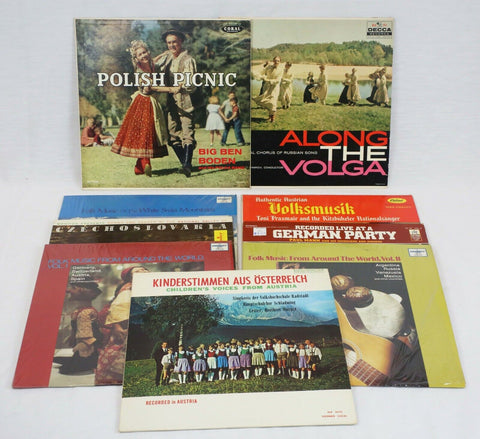 VINTAGE Russian Polish Austrian German Vinyl Record Album Lot of 9