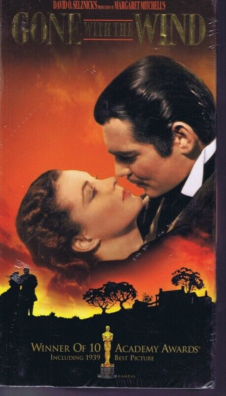 Gone With the Wind VINTAGE SEALED VHS Clark Gable Vivien Leigh