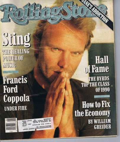 VINTAGE Feb 7 1987 Rolling Stone Magazine #597 Sting Francis Ford Coppola