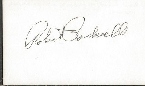 Robert Rockwell Signed 3x5 Index Card Our Miss Brooks