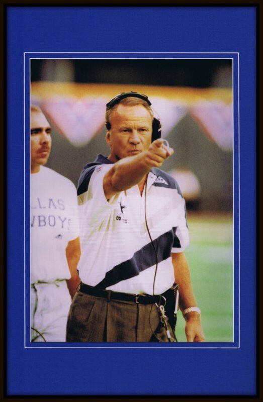 Barry Switzer Framed 11x17 Photo Poster Display Cowboys