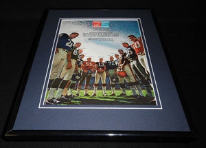 1968 Pro Football Hall of Fame Framed 11x14 ORIGINAL Advertisement Mike Ditka