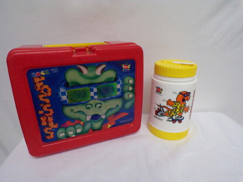 ORIGINAL Vintage 1987 Rock N Fossils Dinosaurs Lunch Box w/ Thermos