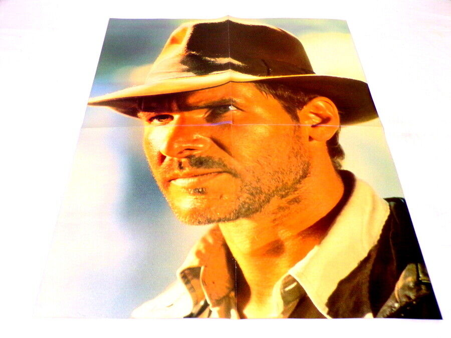 ORIGINAL 1984 Starlog Indiana Jones / Twilight Zone 16x21" Double Sided Poster