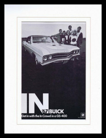 1967 Buick GS-400 Framed 11x14 ORIGINAL Vintage Advertisement