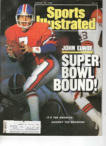 Jan 25 1988 Sports Illustrated Magazine John Elway Broncos