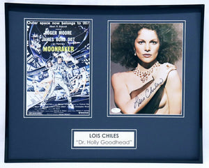 Lois Chiles Signed Framed 16x20 Photo Set JSA Moonraker James Bond Girl