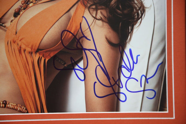 Vida Guerra Signed Framed 16x20 Photo Display JSA FHM