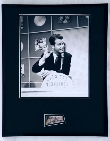 Dick Clark Signed Framed 16x20 Photo Display JSA American Bandstand