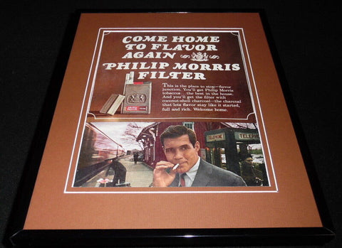 1965 Philip Morris Filter Cigarettes 11x14 Framed ORIGINAL Advertisement