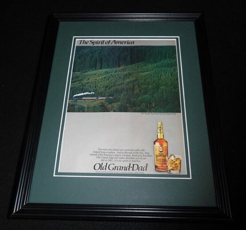 1984 Old Grand-Dad Bourbon Framed 11x14 ORIGINAL Vintage Advertisement