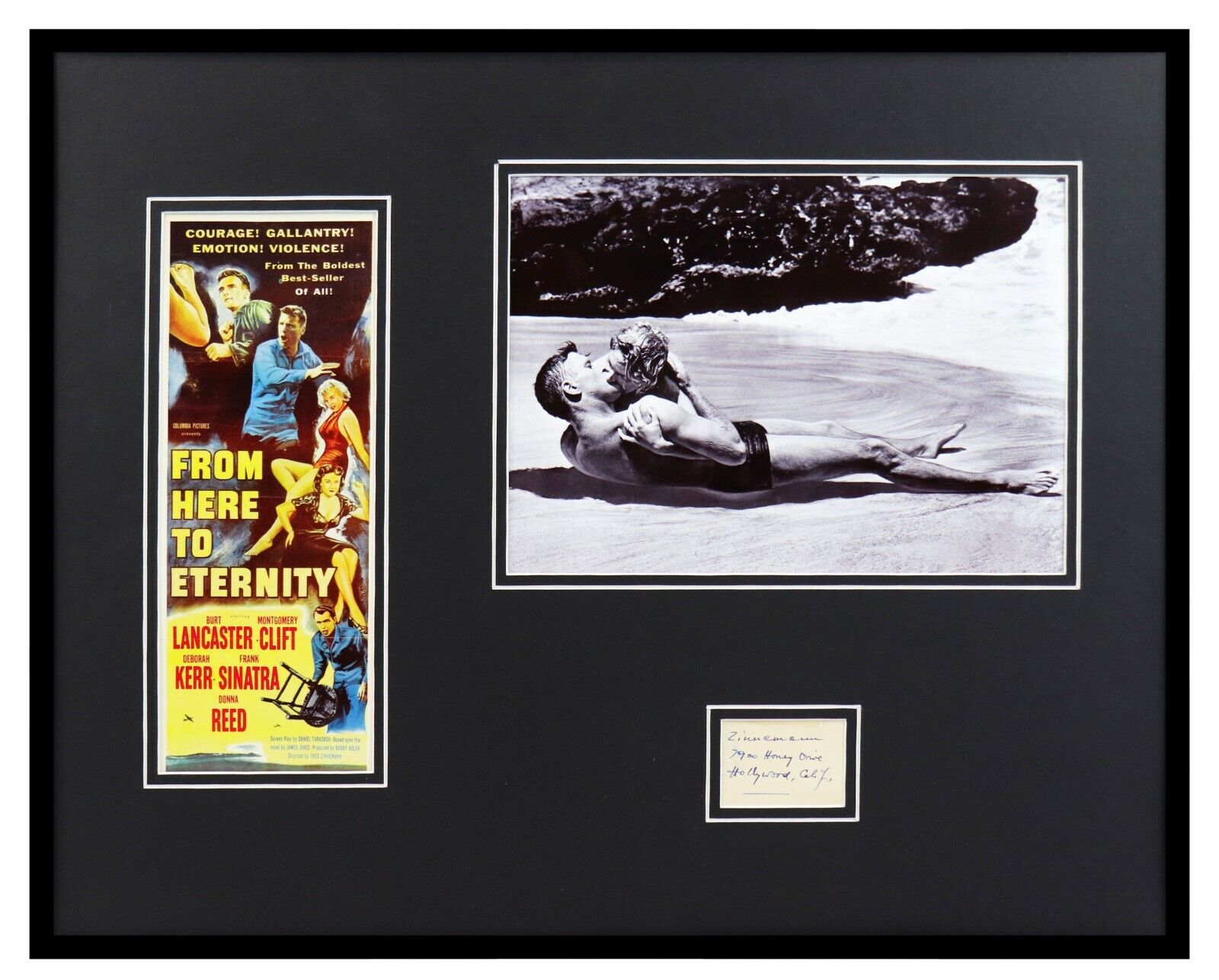 Fred Zinnemann Signed Framed 16x20 Photo Set From Here to Eternity Director