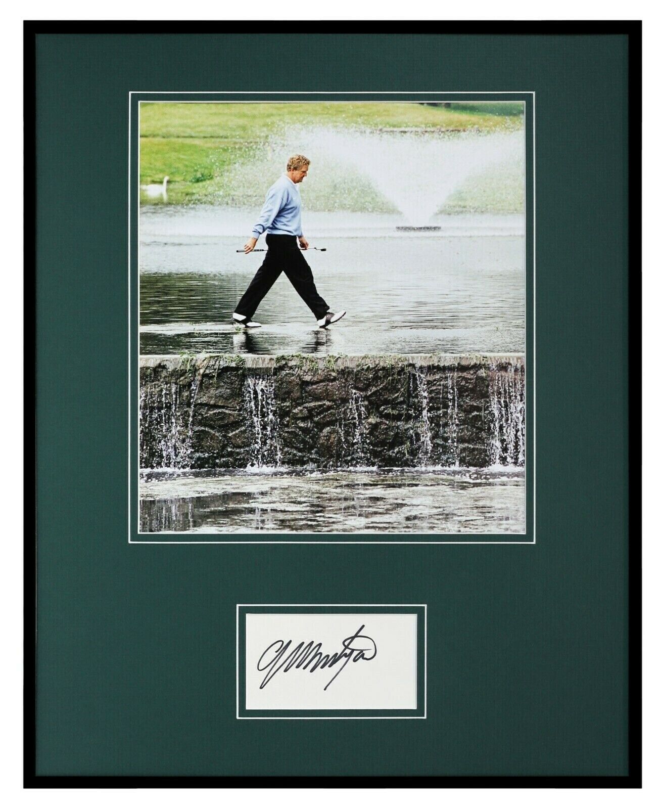 Colin Montgomerie Signed Framed 16x20 Photo Display JSA 