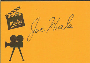 Joe Hale Signed Index Card Disney Winnie the Pooh The Rescuers Sleeping Beauty