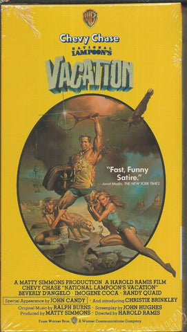 National Lampoon's Vacation VINTAGE VHS Cassette Chevy Chase Beverly D'Angelo