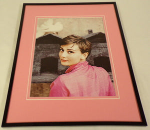 Audrey Hepburn Looking Over Shoulder Framed 11x14 Photo Display