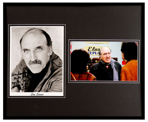 Len Lesser Signed Framed 16x20 Photo Display Seinfeld Uncle Leo