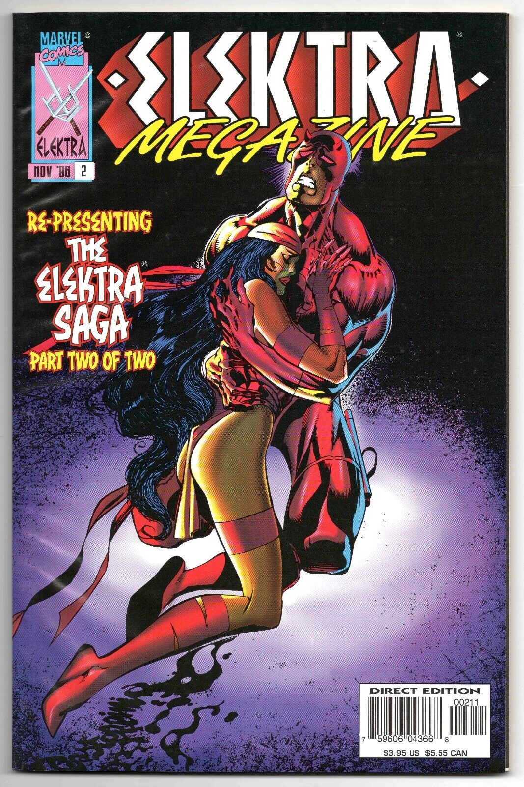 Elektra Megazine #2 VINTAGE 1996 Marvel Comics GGA