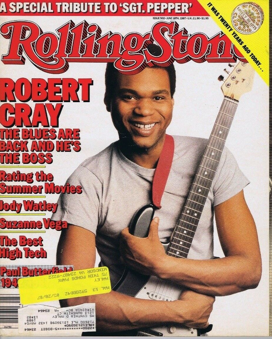 VINTAGE June 18 1987 Rolling Stone Magazine #502 Robert Cray Sgt Pepper