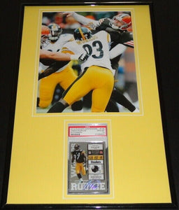 Jason Worilds Signed Framed PSA 10 Rookie Card & Photo Display PSA/DNA Steelers