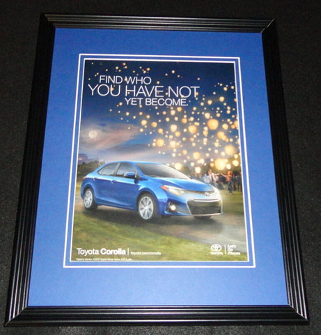 2015 Toyota Corolla Framed 11x14 ORIGINAL Advertisement