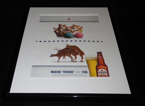 2004 Molson Canadian Beer Framed 11x14 ORIGINAL Vintage Advertisement