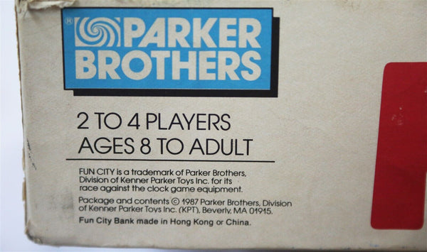 VINTAGE 1987 Parker Brothers Fun City Board Game 