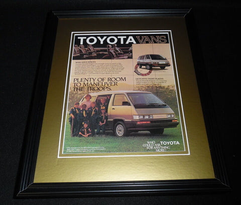 1986 Toyota WonderWagon Framed 11x14 ORIGINAL Vintage Advertisement