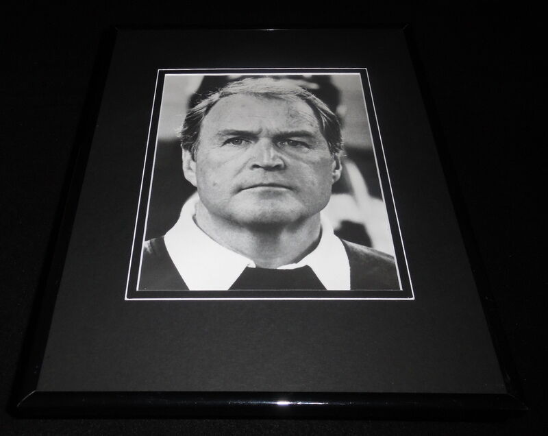 Chuck Noll Intense Framed 11x14 Photo Display Steelers