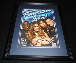 American Idol 2012 Framed 11x14 ORIGINAL Advertisement Jennifer Lopez S Tyler