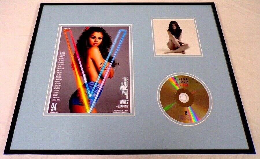 Selena Gomez Framed 16x20 Revival CD & Photo Set