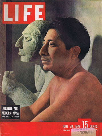 ORIGINAL Vintage Life Magazine June 30 1947 Ancient and Modern Maya