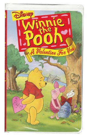 Winnie the Pooh A Valentine For You VINTAGE VHS Cassette in Clamshell Case