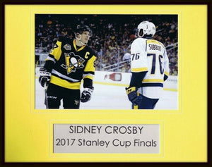 Sidney Crosby PK Subban Stanley Cup Framed 11x14 Photo Display Penguins