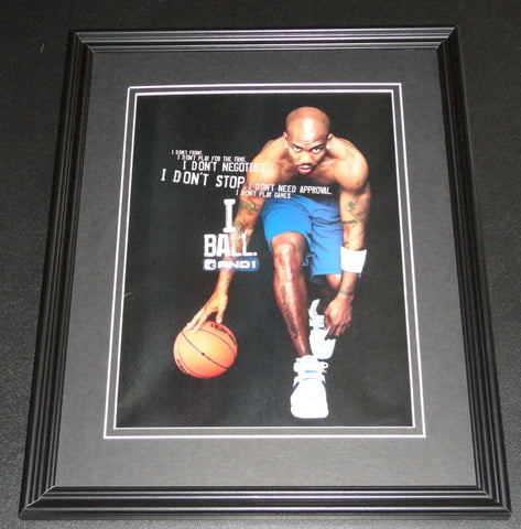 Stephon Marbury And One 11x14 Framed ORIGINAL Vintage Advertisement Knicks