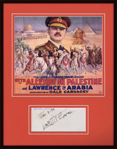 Lowell Thomas Signed Framed 11x14 Thomas Travelogues Poster Display JSA