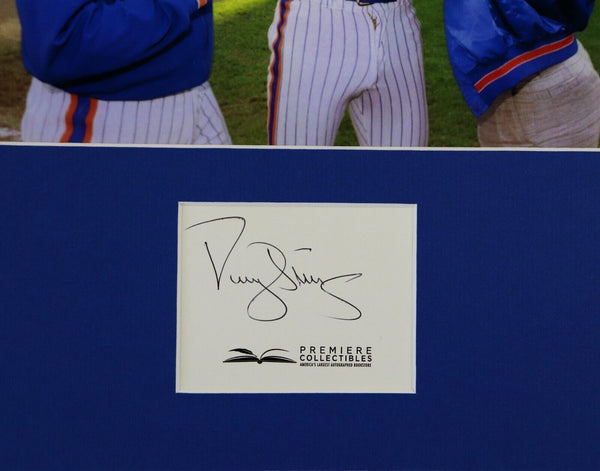 Darryl Strawberry Signed Framed 11x14 Photo Display PREMIERE w/ Tyson + Gooden